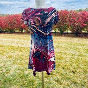 Fifilles Paris Beatrice Abstract Swirl Mini Dress